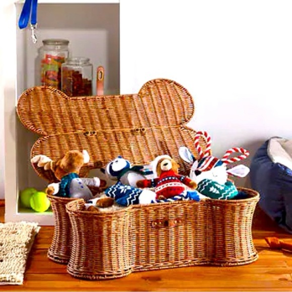 Other - Dog Bone Basket and 6-piece Woodland Dog Toy Set Buddy Buddy